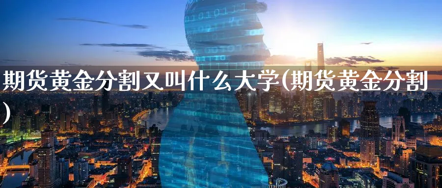 期货黄金分割又叫什么大学(期货黄金分割)_https://www.nyyysy.com_期货市场_第1张