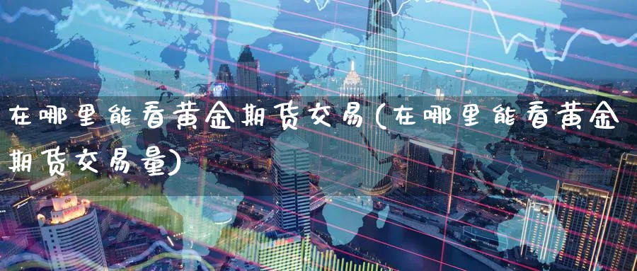 在哪里能看黄金期货交易(在哪里能看黄金期货交易量)_https://www.nyyysy.com_期货平台_第1张