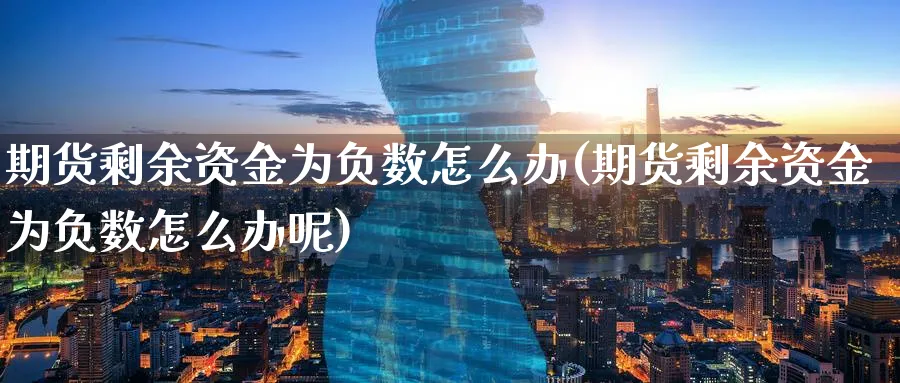 期货剩余资金为负数怎么办(期货剩余资金为负数怎么办呢)_https://www.nyyysy.com_期货分析_第1张