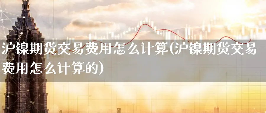 沪镍期货交易费用怎么计算(沪镍期货交易费用怎么计算的)_https://www.nyyysy.com_期货市场_第1张