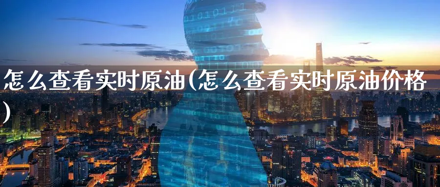 怎么查看实时原油(怎么查看实时原油价格)_https://www.nyyysy.com_期货平台_第1张