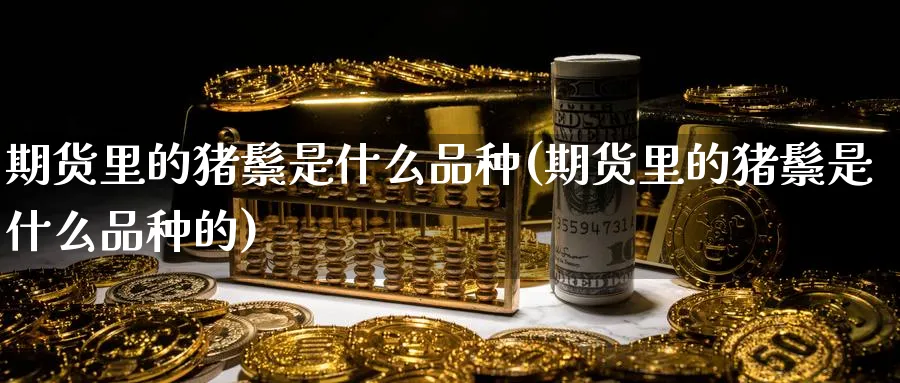 期货里的猪鬃是什么品种(期货里的猪鬃是什么品种的)_https://www.nyyysy.com_期货分析_第1张