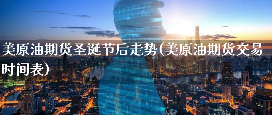 美原油期货圣诞节后走势(美原油期货交易时间表)_https://www.nyyysy.com_期货行情_第1张