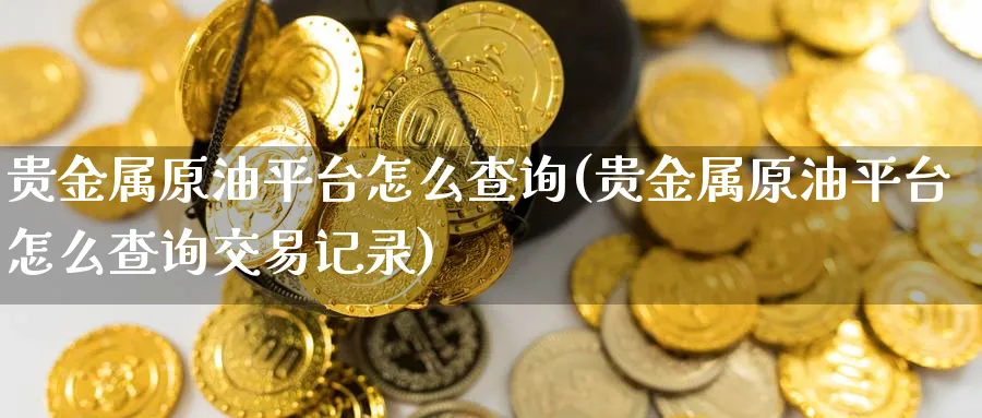 贵金属原油平台怎么查询(贵金属原油平台怎么查询交易记录)_https://www.nyyysy.com_期货行情_第1张