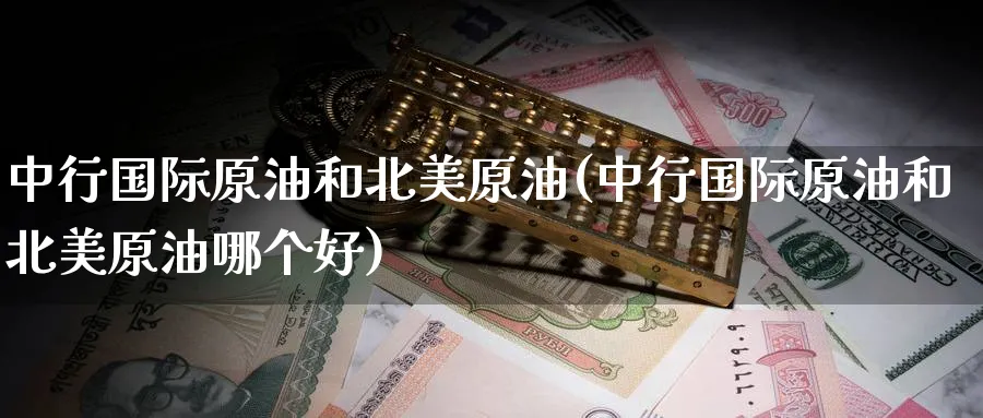 中行国际原油和北美原油(中行国际原油和北美原油哪个好)_https://www.nyyysy.com_期货喊单_第1张