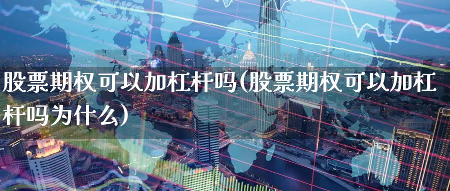 股票期权可以加杠杆吗(股票期权可以加杠杆吗为什么)_https://www.nyyysy.com_期货分析_第1张