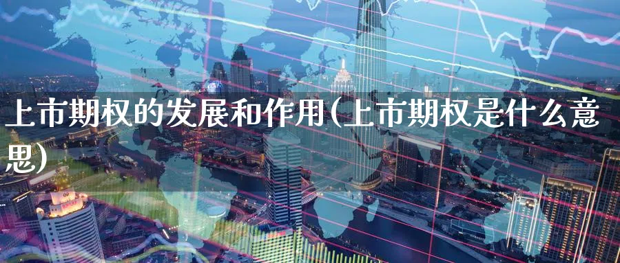 上市期权的发展和作用(上市期权是什么意思)_https://www.nyyysy.com_期货平台_第1张
