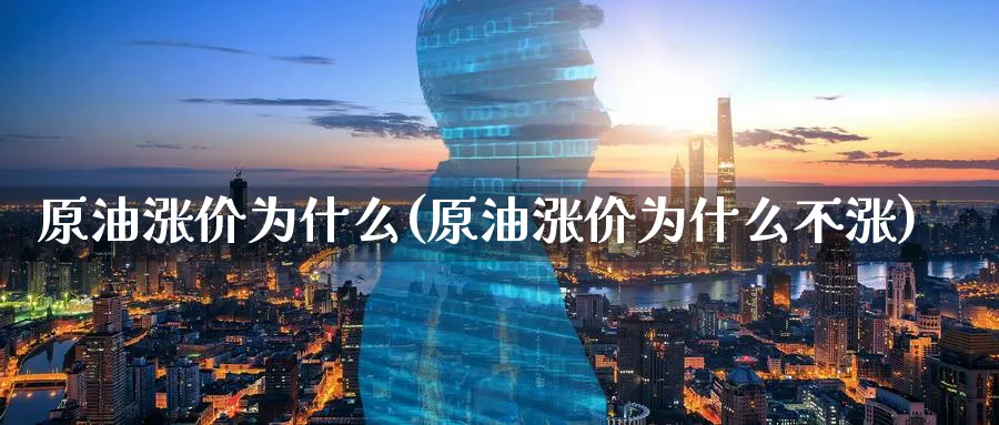 原油涨价为什么(原油涨价为什么不涨)_https://www.nyyysy.com_期货喊单_第1张