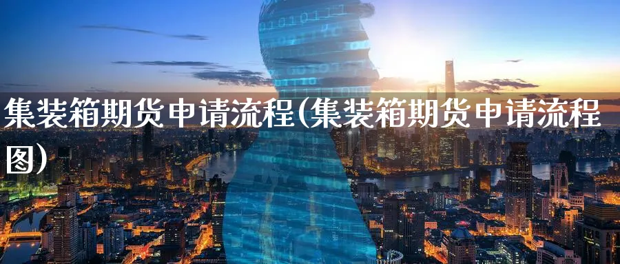 集装箱期货申请流程(集装箱期货申请流程图)_https://www.nyyysy.com_期货分析_第1张