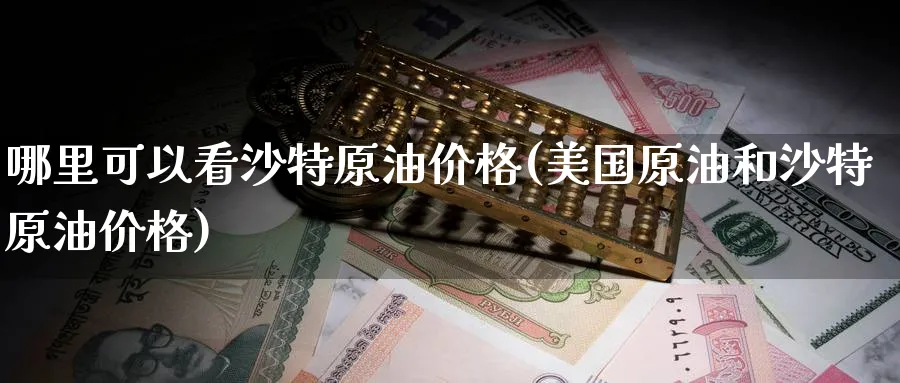 哪里可以看沙特原油价格(美国原油和沙特原油价格)_https://www.nyyysy.com_期货分析_第1张