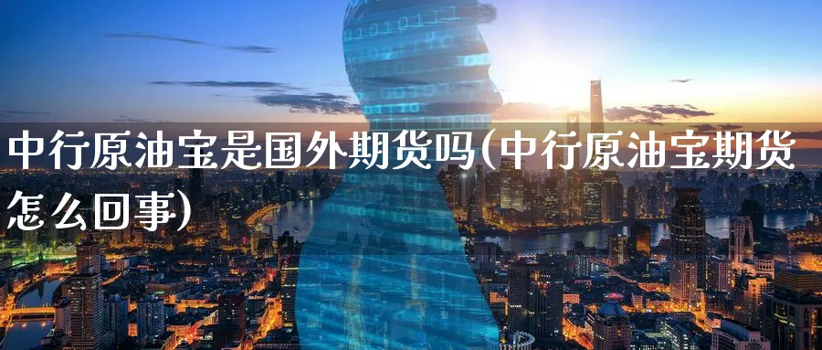 中行原油宝是国外期货吗(中行原油宝期货怎么回事)_https://www.nyyysy.com_期货行情_第1张