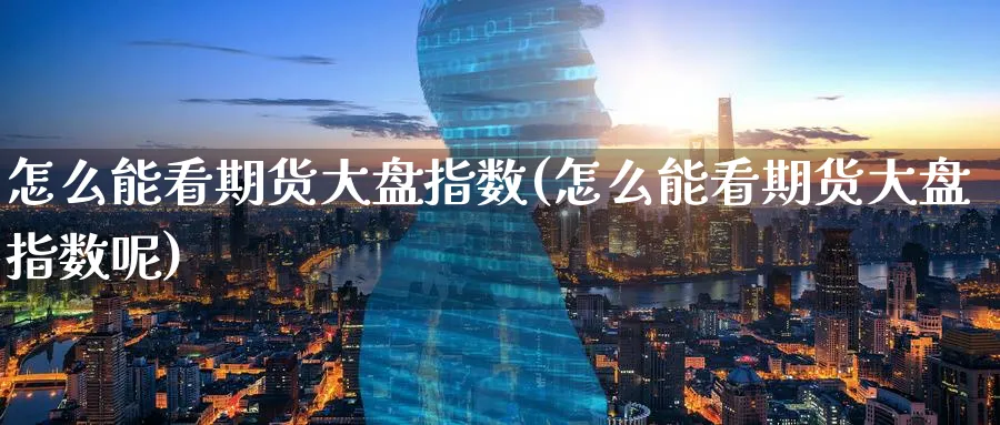 怎么能看期货大盘指数(怎么能看期货大盘指数呢)_https://www.nyyysy.com_期货行情_第1张