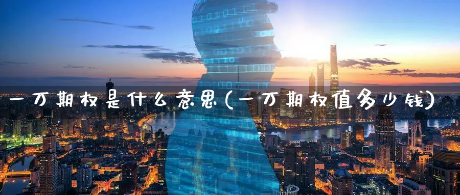 一万期权是什么意思(一万期权值多少钱)_https://www.nyyysy.com_期货喊单_第1张
