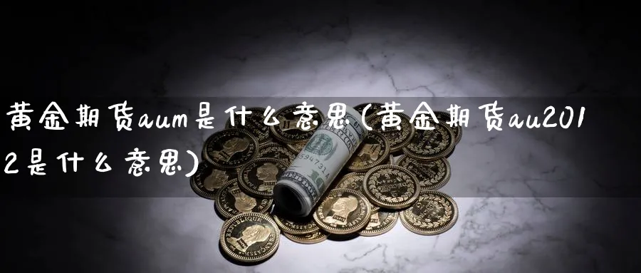 黄金期货aum是什么意思(黄金期货au2012是什么意思)_https://www.nyyysy.com_期货分析_第1张