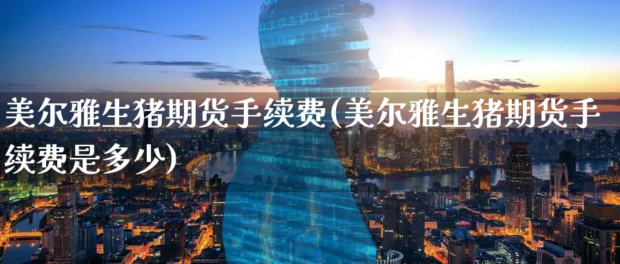 美尔雅生猪期货手续费(美尔雅生猪期货手续费是多少)_https://www.nyyysy.com_期货平台_第1张