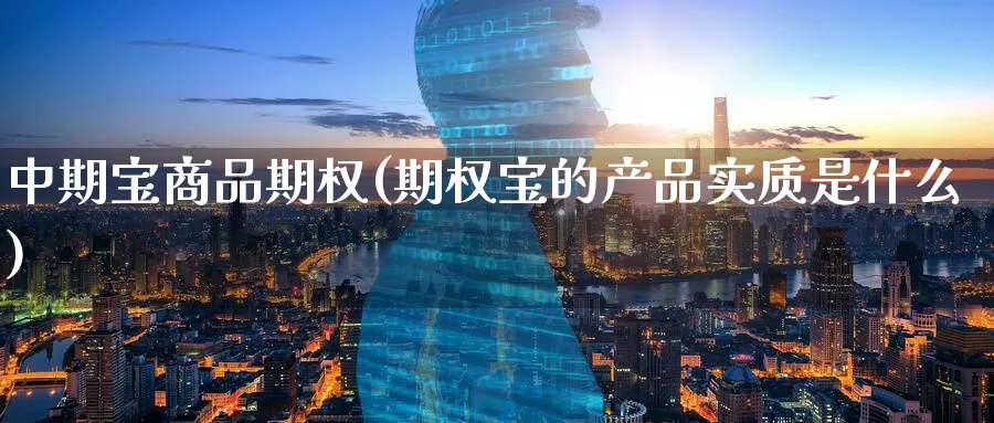 中期宝商品期权(期权宝的产品实质是什么)_https://www.nyyysy.com_期货喊单_第1张