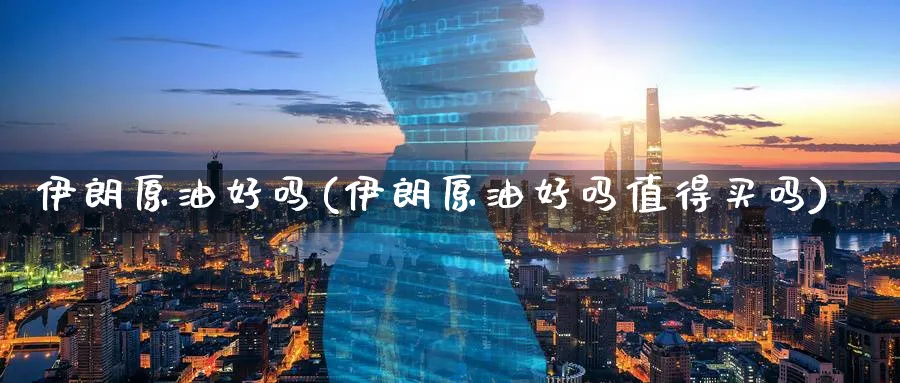 伊朗原油好吗(伊朗原油好吗值得买吗)_https://www.nyyysy.com_期货平台_第1张