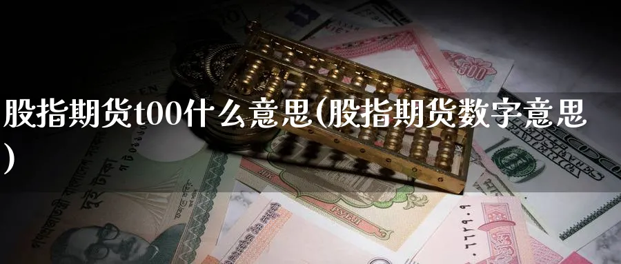 股指期货t00什么意思(股指期货数字意思)_https://www.nyyysy.com_期货分析_第1张