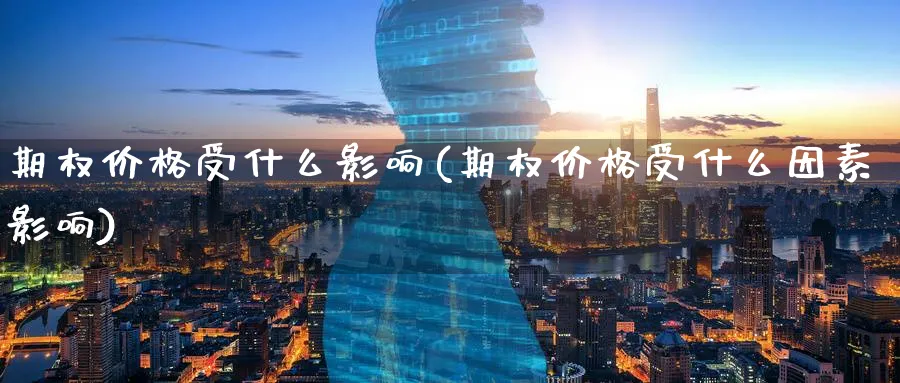期权价格受什么影响(期权价格受什么因素影响)_https://www.nyyysy.com_期货平台_第1张
