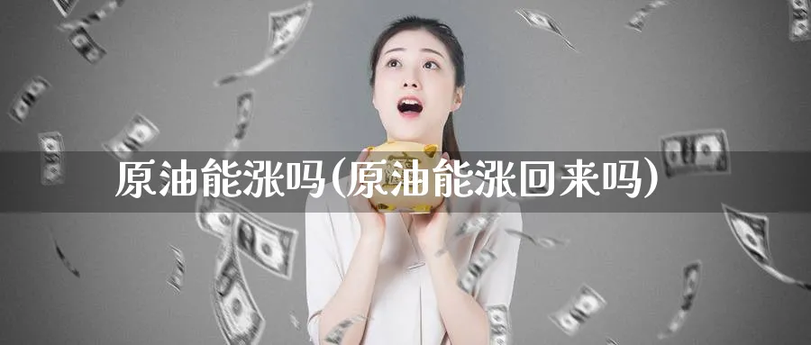 原油能涨吗(原油能涨回来吗)_https://www.nyyysy.com_期货市场_第1张