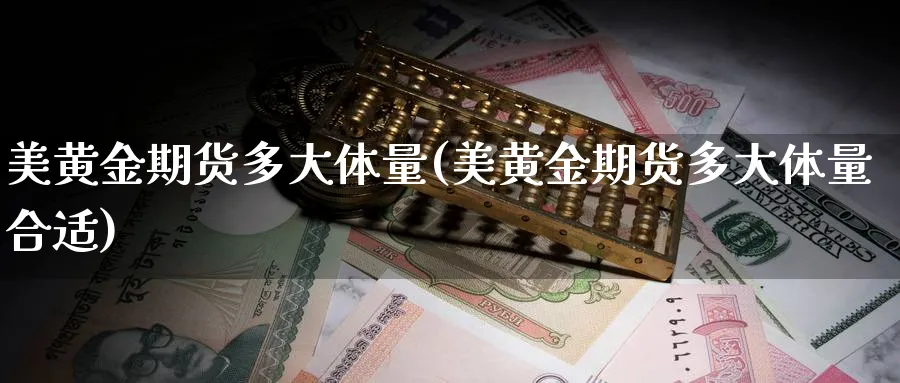 美黄金期货多大体量(美黄金期货多大体量合适)_https://www.nyyysy.com_期货平台_第1张