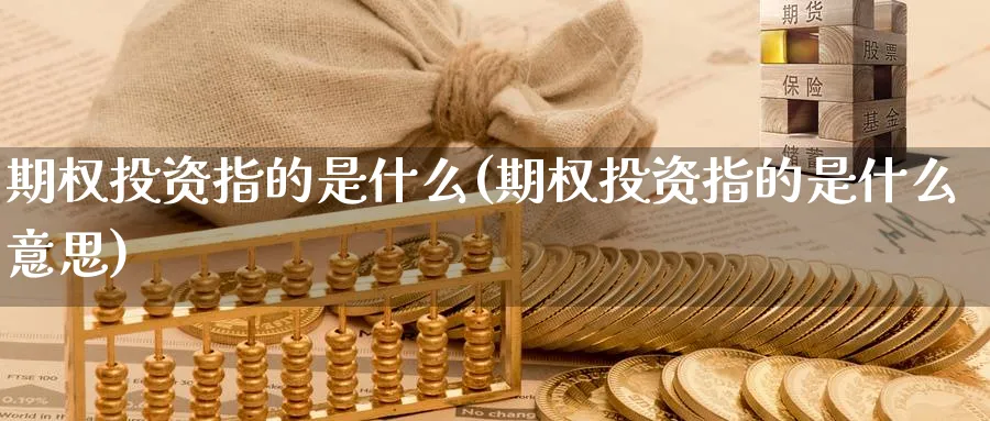 期权投资指的是什么(期权投资指的是什么意思)_https://www.nyyysy.com_期货市场_第1张