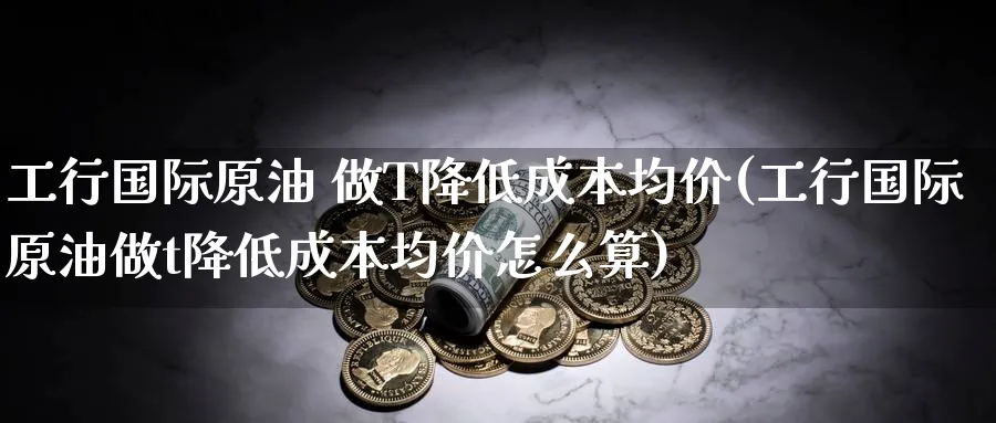 工行国际原油 做T降低成本均价(工行国际原油做t降低成本均价怎么算)_https://www.nyyysy.com_期货直播_第1张