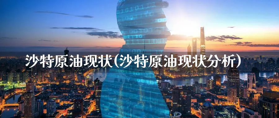 沙特原油现状(沙特原油现状分析)_https://www.nyyysy.com_期货市场_第1张