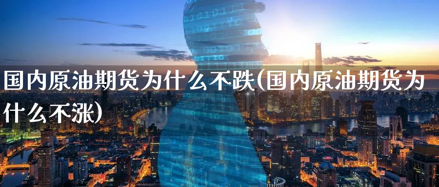 国内原油期货为什么不跌(国内原油期货为什么不涨)_https://www.nyyysy.com_期货直播_第1张